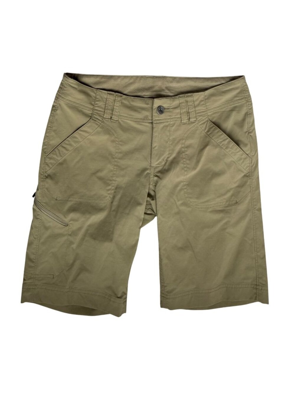 Marmot Shorts Womens Size 4 Khaki Hiking Outdoors Nylon Blend 9”